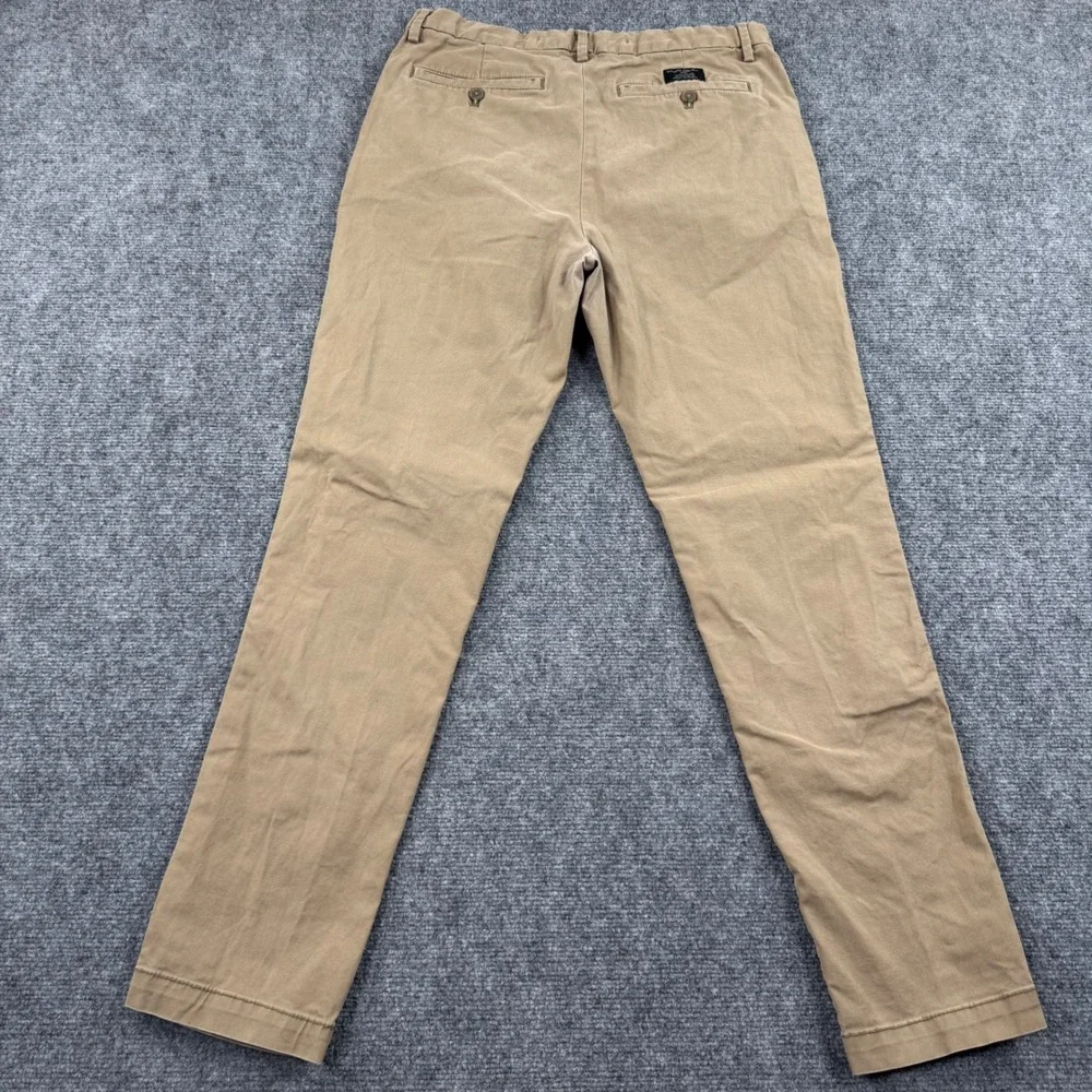 Banana Republic Mens Lived In‎ Chino Slim Fit Pants Khaki Tan 32 30 Flaw